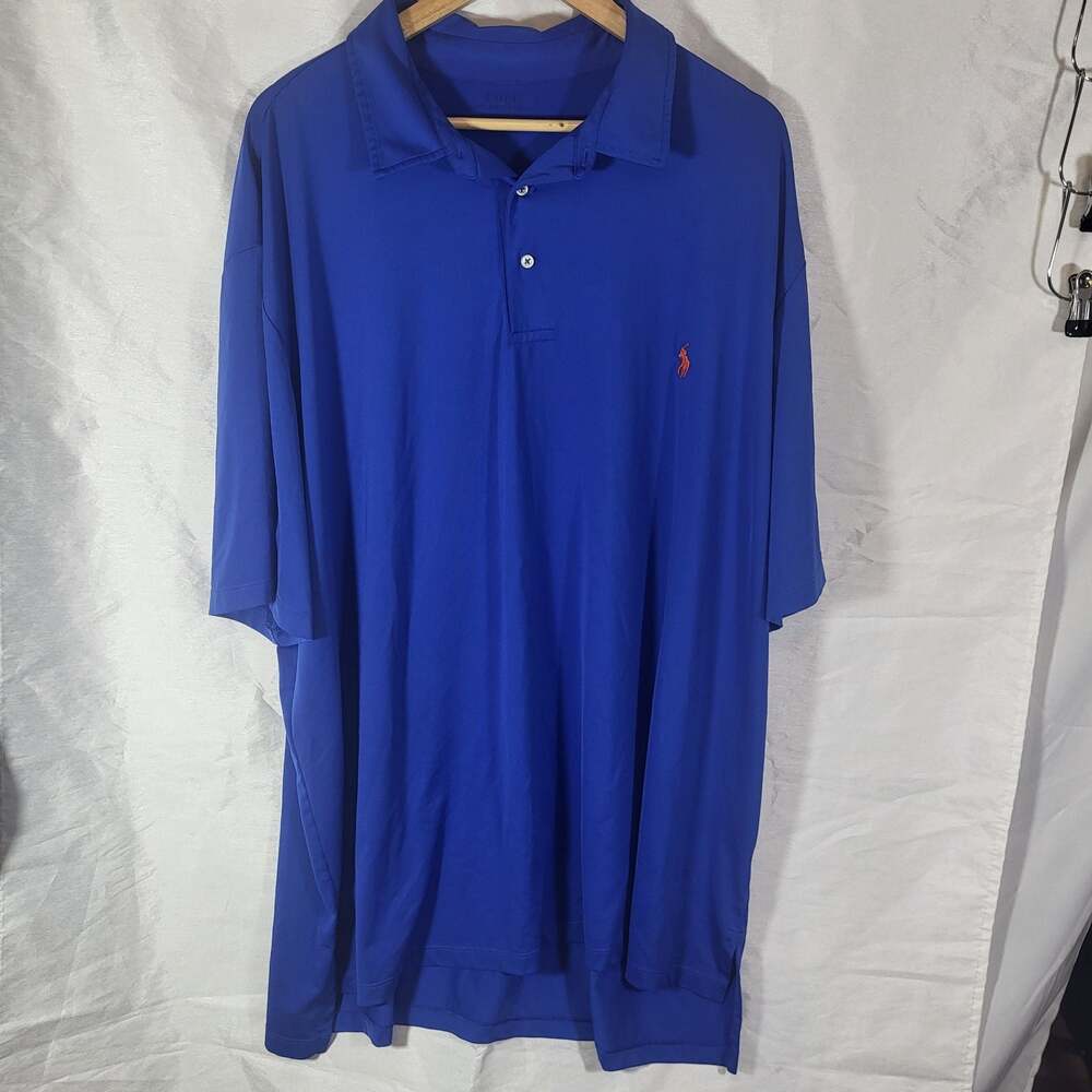 Polo Ralph Lauren Performance Royal Blue Polo Shirt Size 2XLT